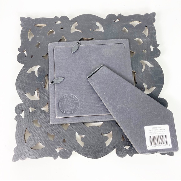 Unique Finds Arte de Casa 4-Inch x 4-Inch Karma Frame in Silver Wash - Picture 12 of 16